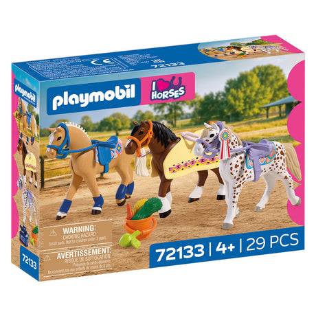 Playmobil horses drie verzamelpaarden - 72133