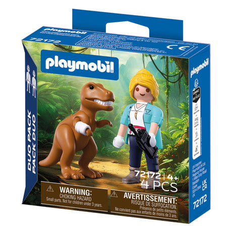Playmobil duopack t-rex met onderzoeker - 72172
