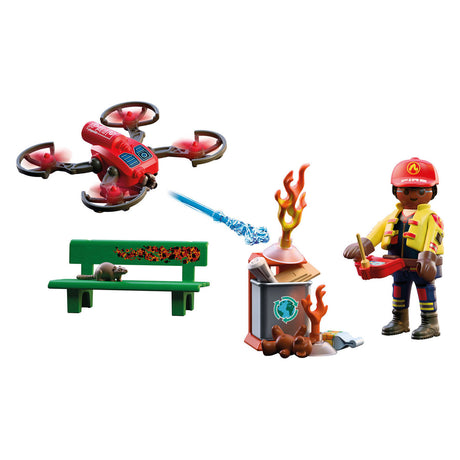 Playmobil city action brandweer blusdrone - 72197