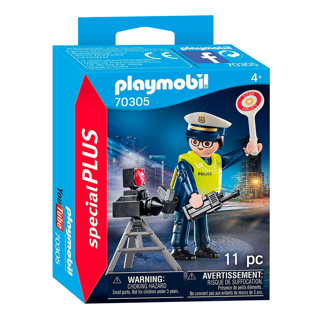 PlayMobil 70305 Oficial de policía con control flash