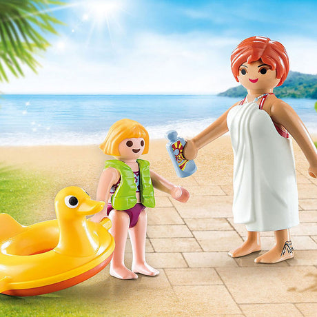 Playmobil family fun duopack baigneurs du parc aquatique - 70690