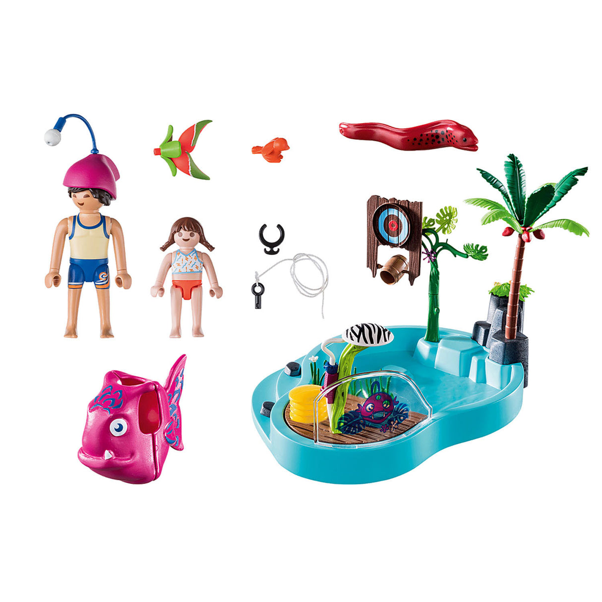 Playmobil Family Fun Pool med Watersplash 70610