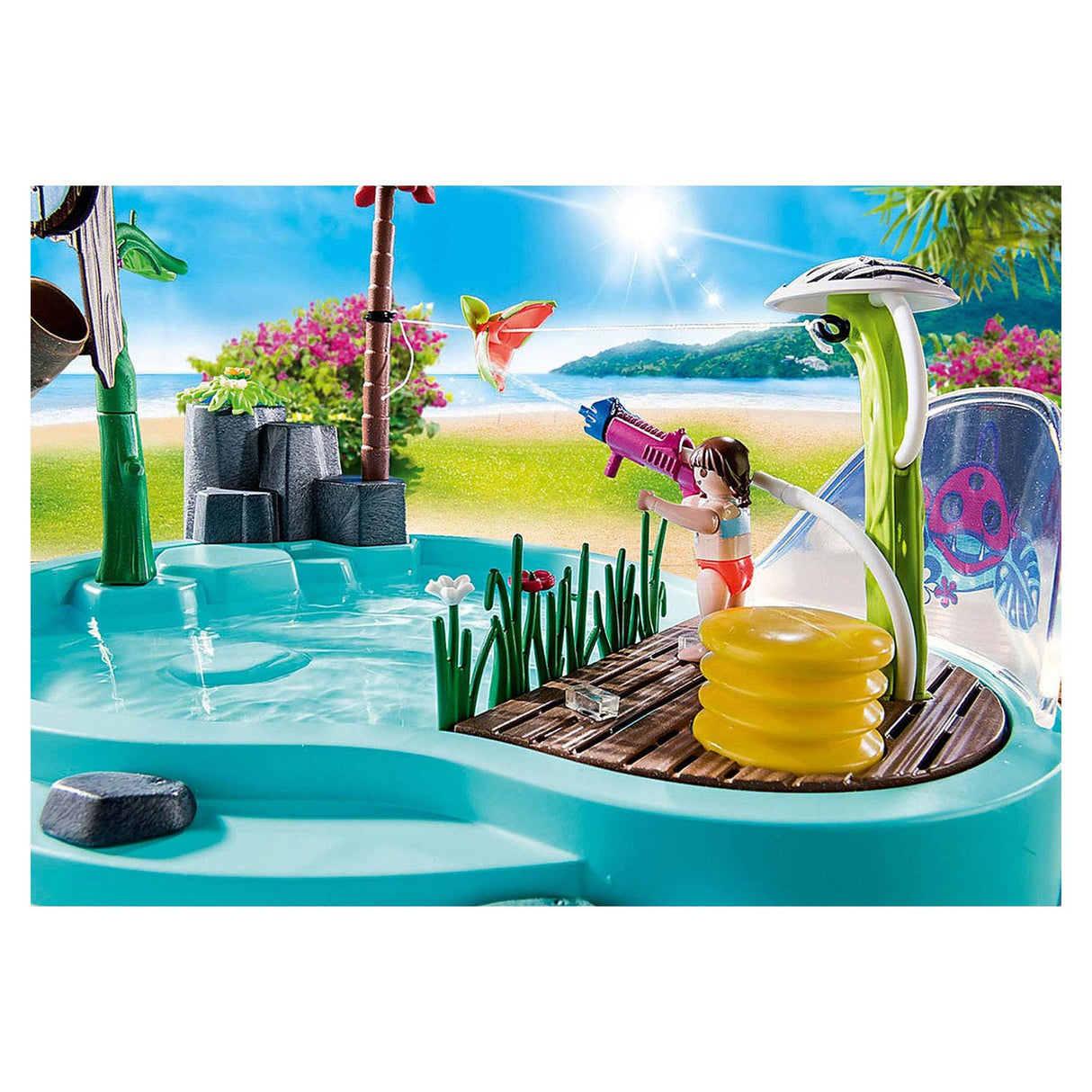 Playmobil Family Fun Pool med Watersplash 70610