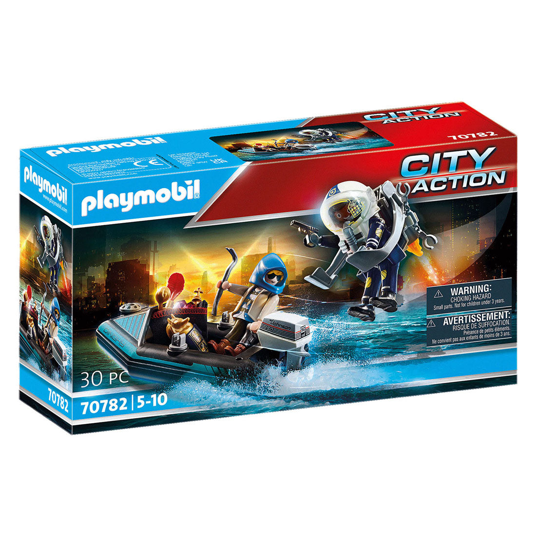 Playmobil City Action Police Jetpack aretacija umetniške tat 70782