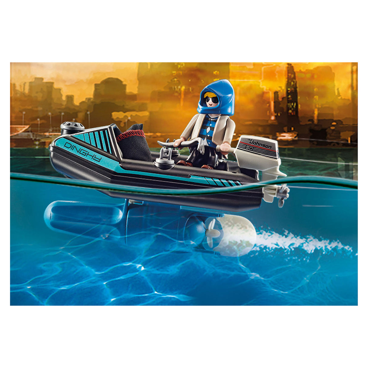 Playmobil City Action Police Jetpack aretacija umetniške tat 70782