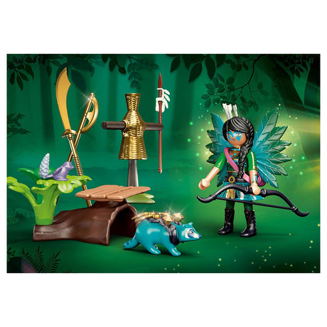 Playmobil Ayuma starter set chevalier fée avec raton laveur - 70905