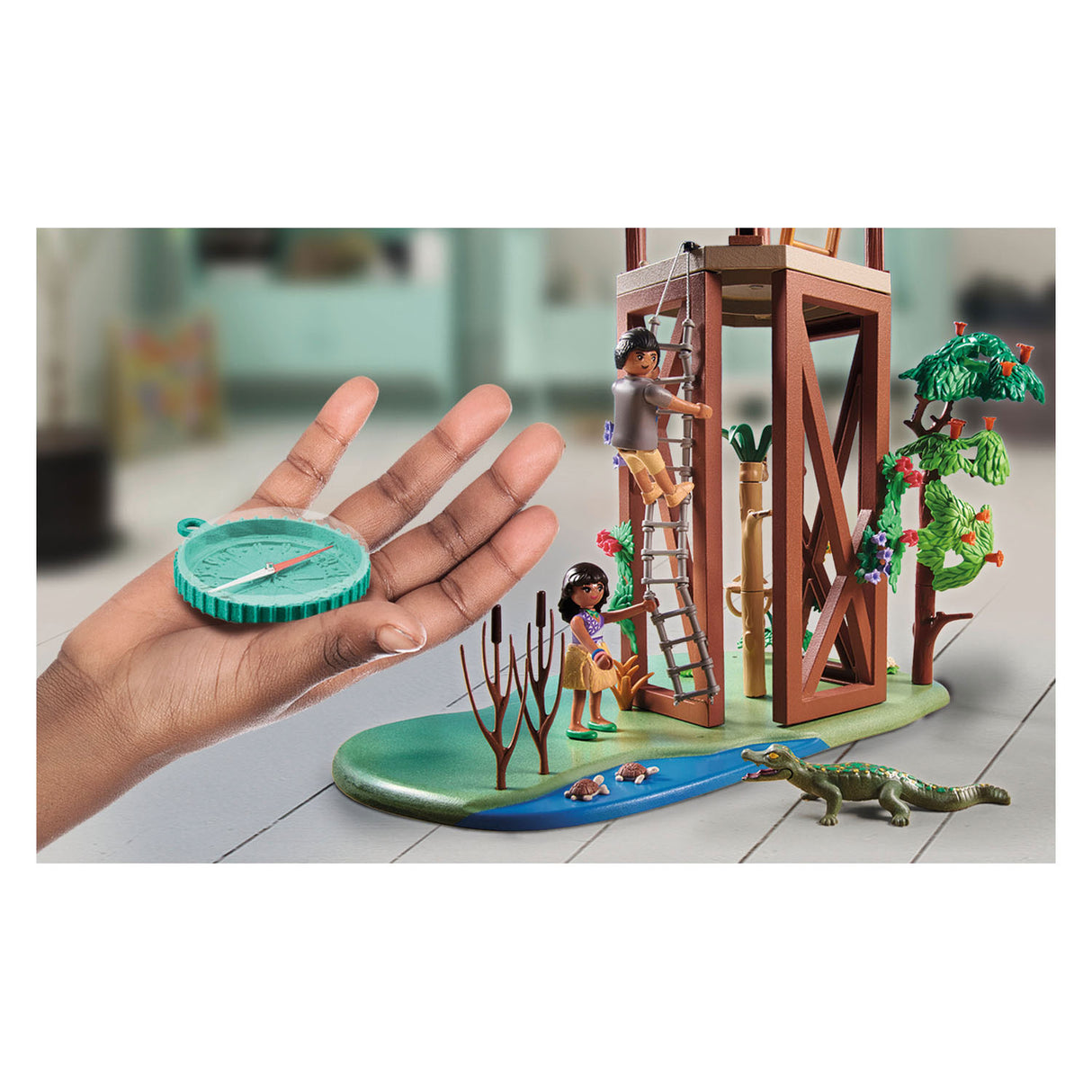 Station de recherche Playmobil Wiltopia avec boussole - 71008