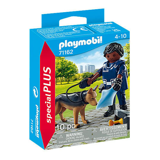 Playmobil Specials Officer di polizia con Speurhond 71162