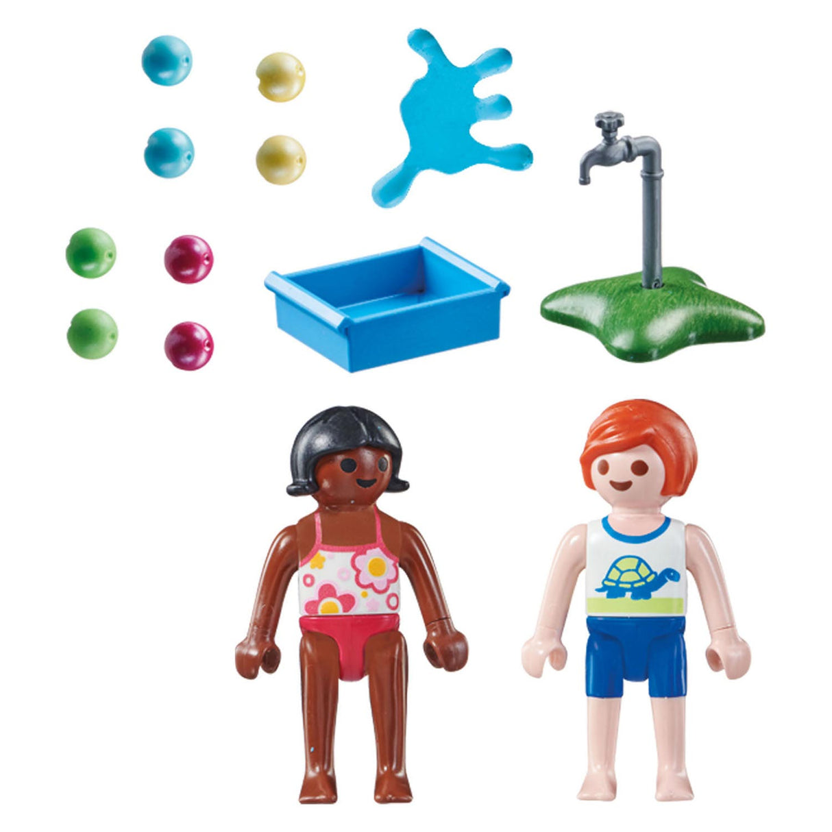 Playmobil spécial et enfants avec des ballons d'eau 71166