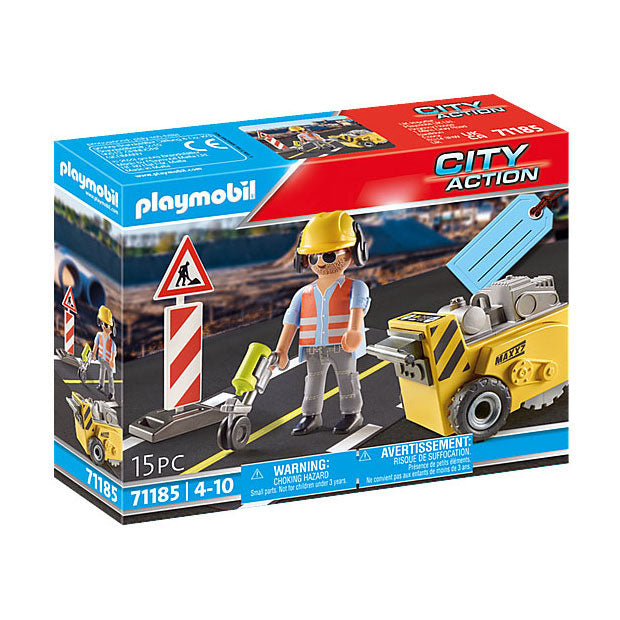 Playmobil City Action 71185 Construction worker with edge cutter