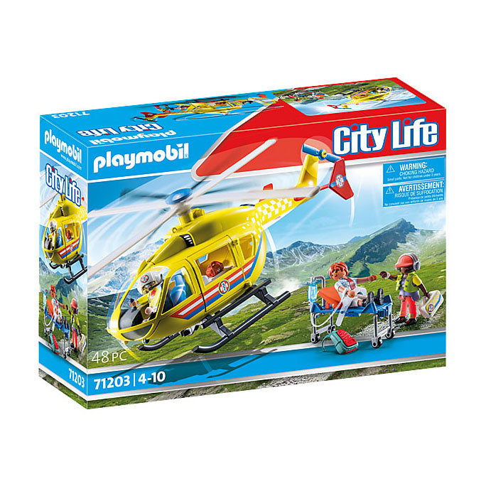 Hélicoptère de sauvetage Playmobil City Life - 71203