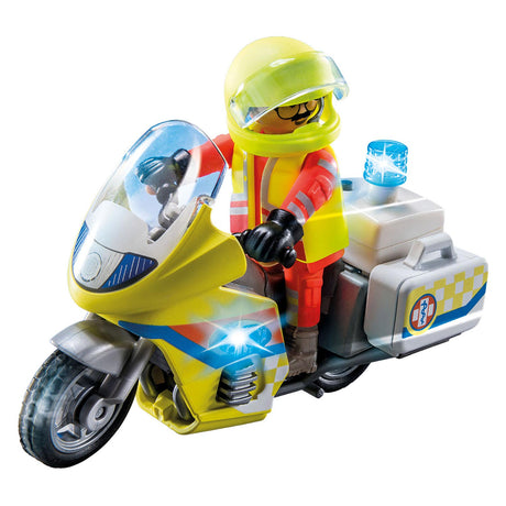 Playmobil 71205 moto de secours avec feu clignotant