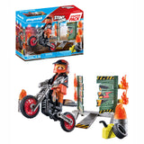 Playmobil Starterpack Stuntshow Motor z ognjeno steno 71256