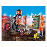 Playmobil Starterpack Stuntshow Motor z ognjeno steno 71256