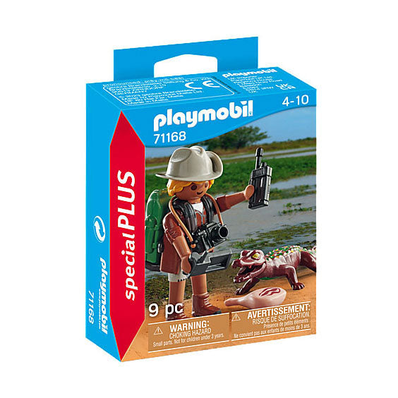 Playmobil Specials Researcher with young Caiman 71168