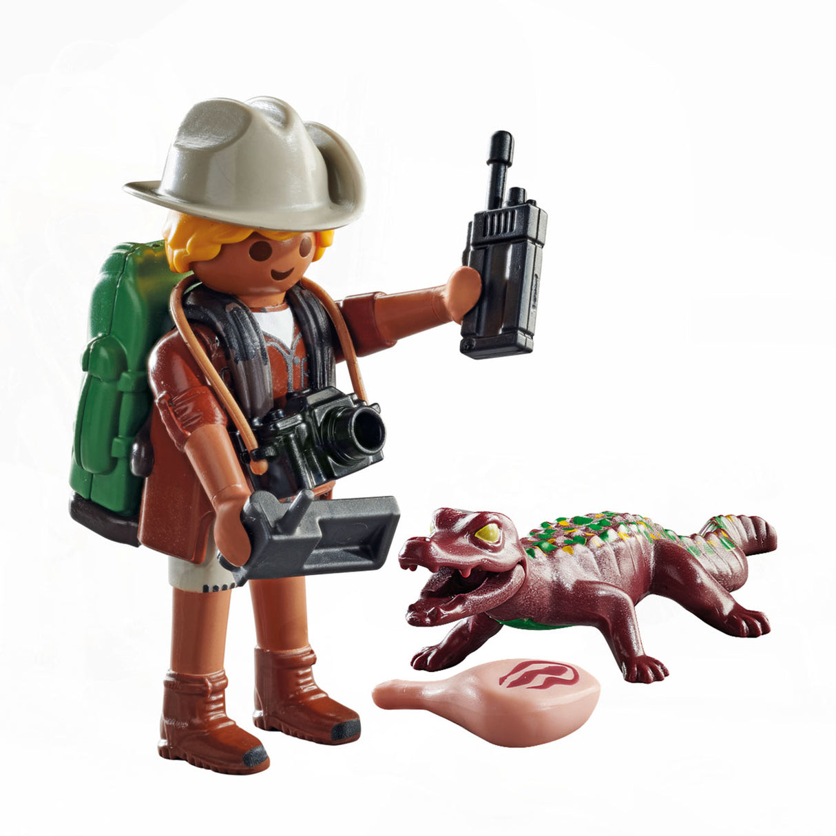 Playmobil specials onderzoeker met jonge kaaiman - 71168