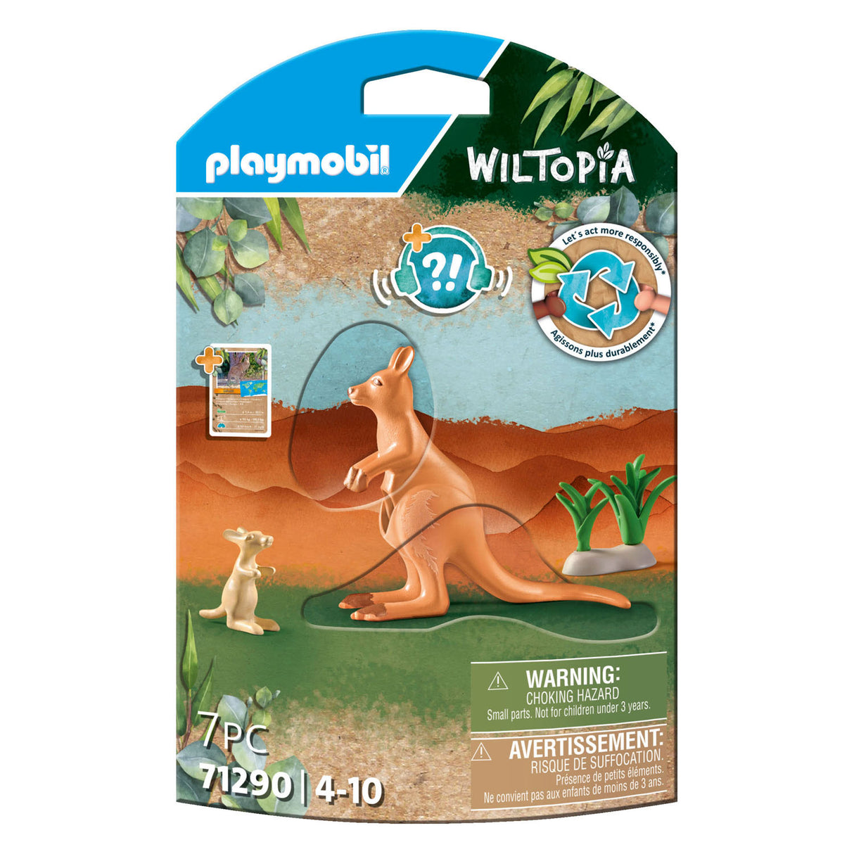 Playmobil Wiltopia Kangaroo med Welp 71290