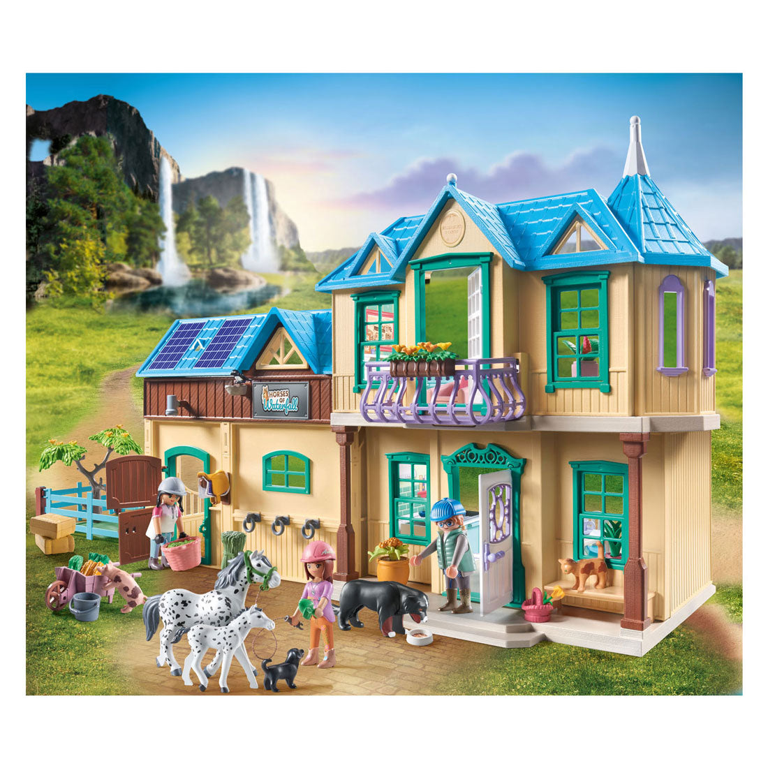 PlayMobil Päerd oder Waasserfall Waasserfall Ranch 71351