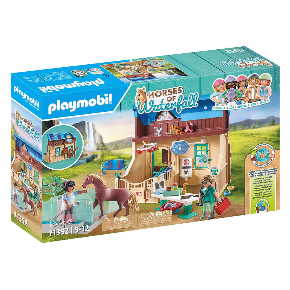 Playmobil Horses eller Waterfall Horse Therapy Veterinary Practice 71352