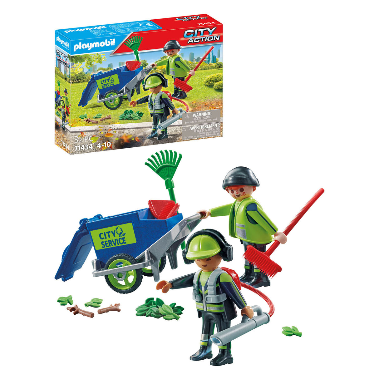 Playmobil City Action Figure Set čistilne ekipe 71434