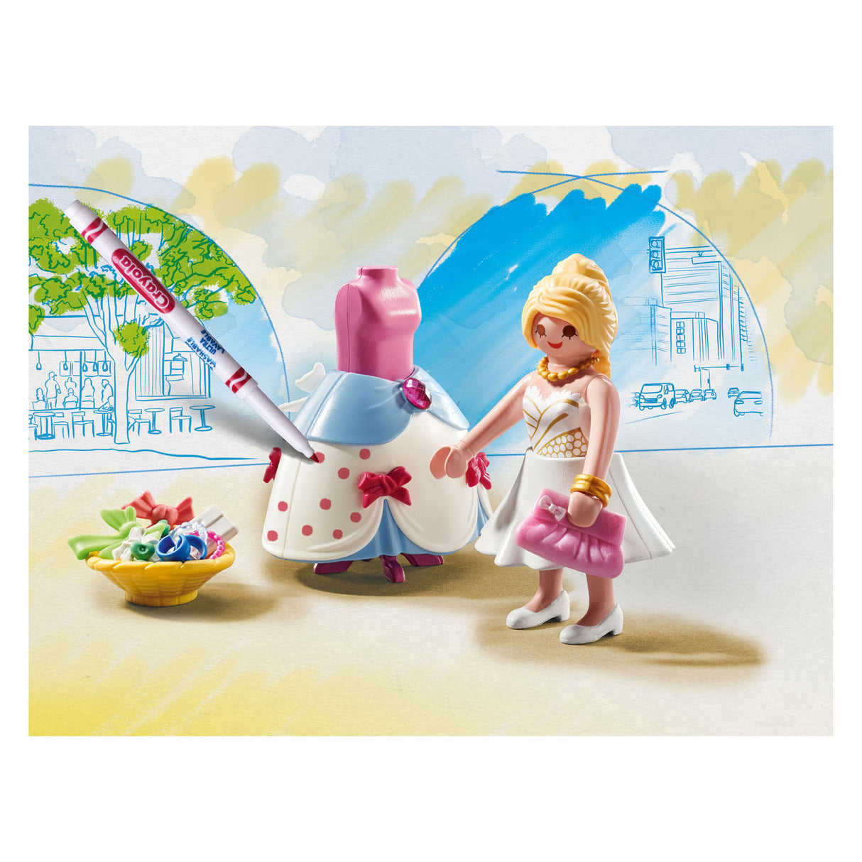 Robe à la mode de Color Playmobil 71374