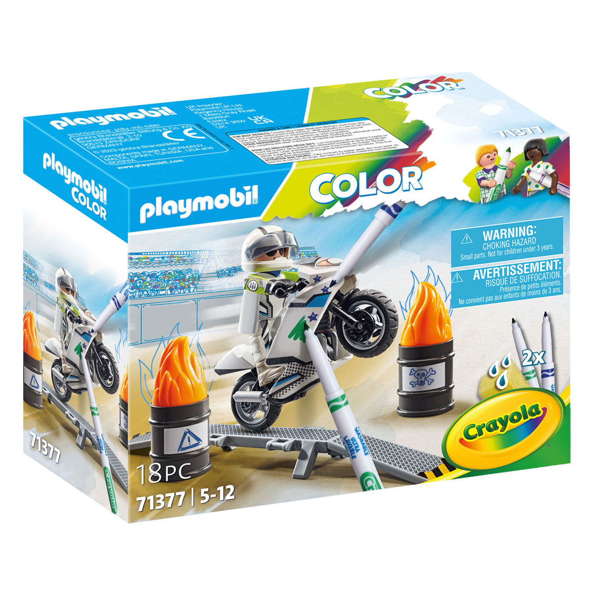 Playmobil Color Motocross Motor 71377