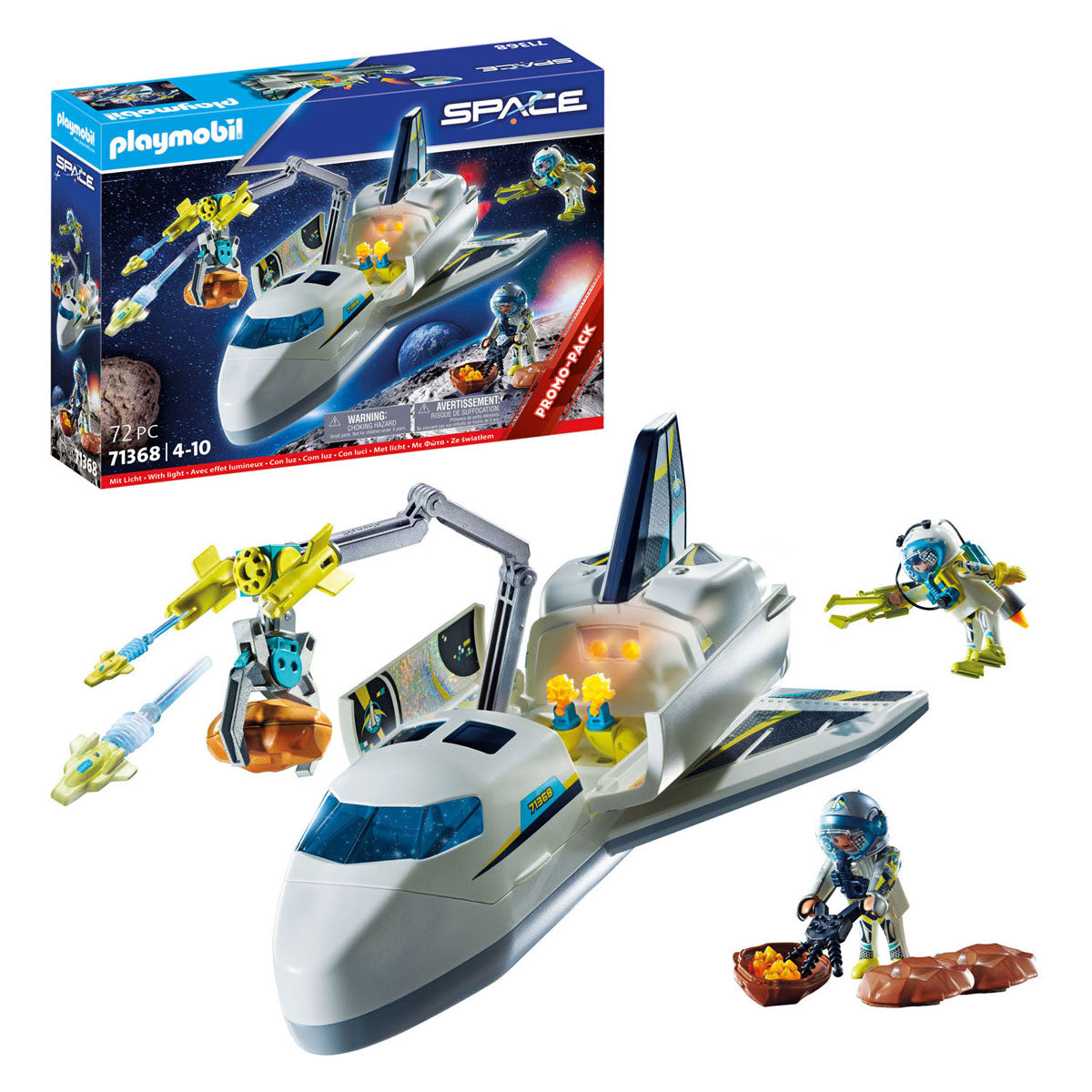 Playmobil Spacevaart Space Shuttle sur Mission Promo Pack 71368