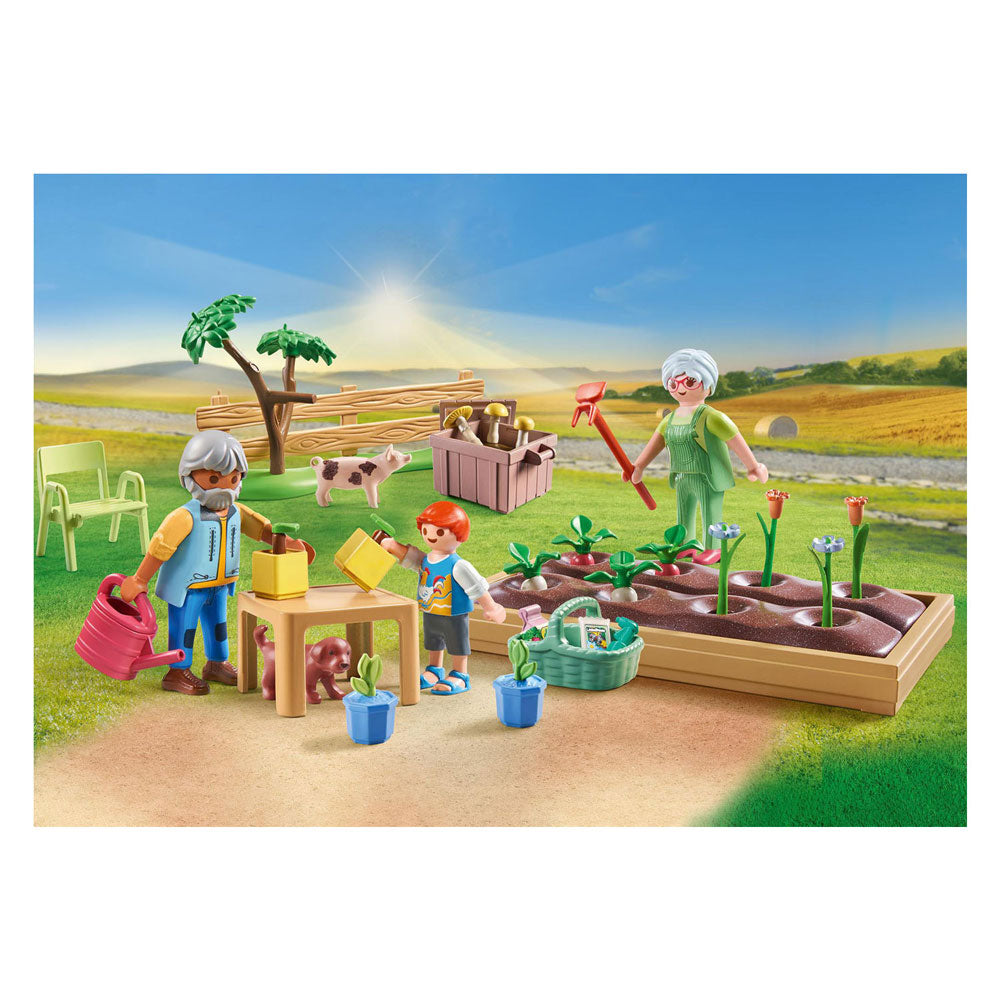 Playmobil Country Idyllic Garden végétal chez les grands-parents 71443