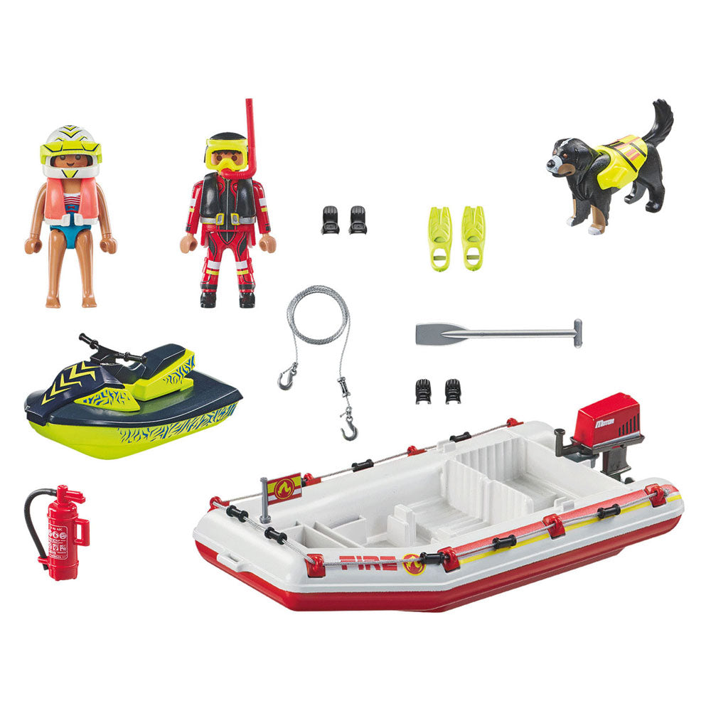 Playmobil Action Heroes Fire Brigade avec Waterscooter 71464