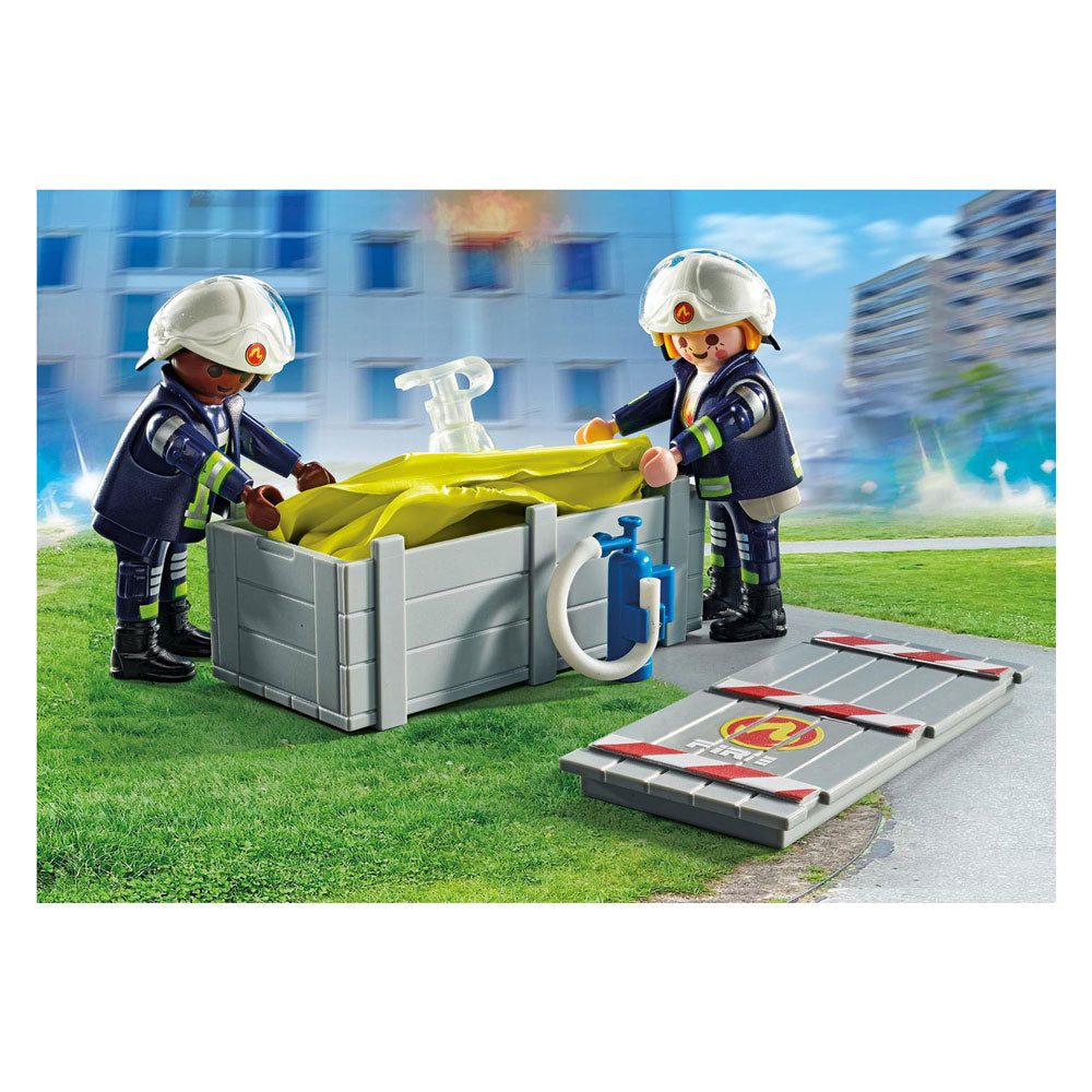 Playmobil Action Heroes pompiers avec coussins d'air 71465