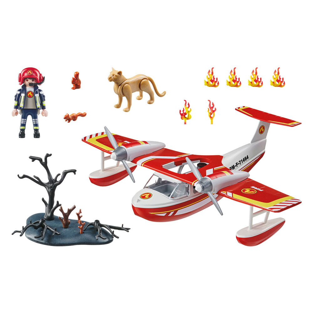 Playmobil Action Heroes Fireplace Plane avec fonction d'extinction 71463