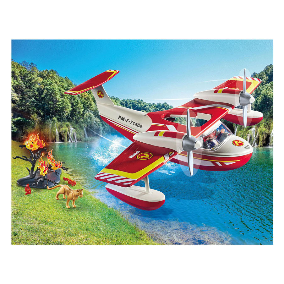 Playmobil Action Heroes Fireplace Plane avec fonction d'extinction 71463