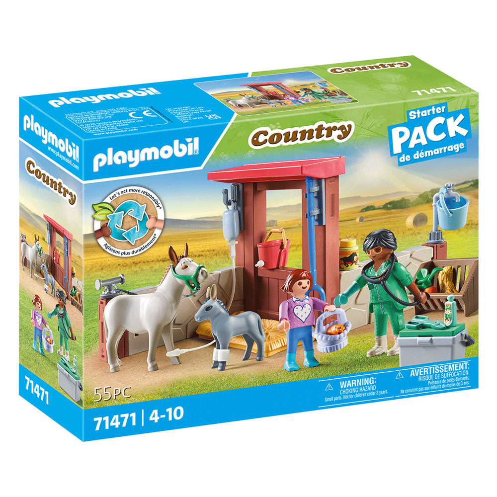 PLAYMOBIL Country Boerderij Dierenarts met de Ezels 71471