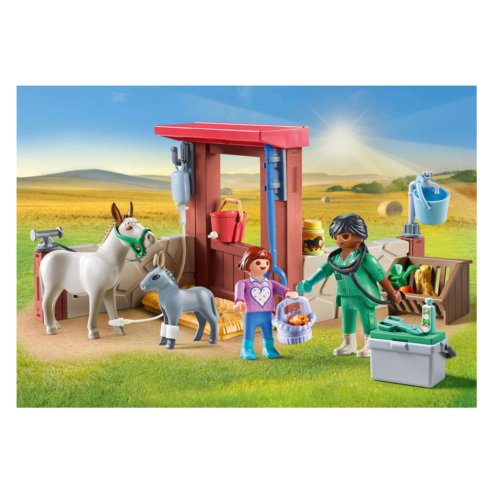 PLAYMOBIL Country Boerderij Dierenarts met de Ezels 71471