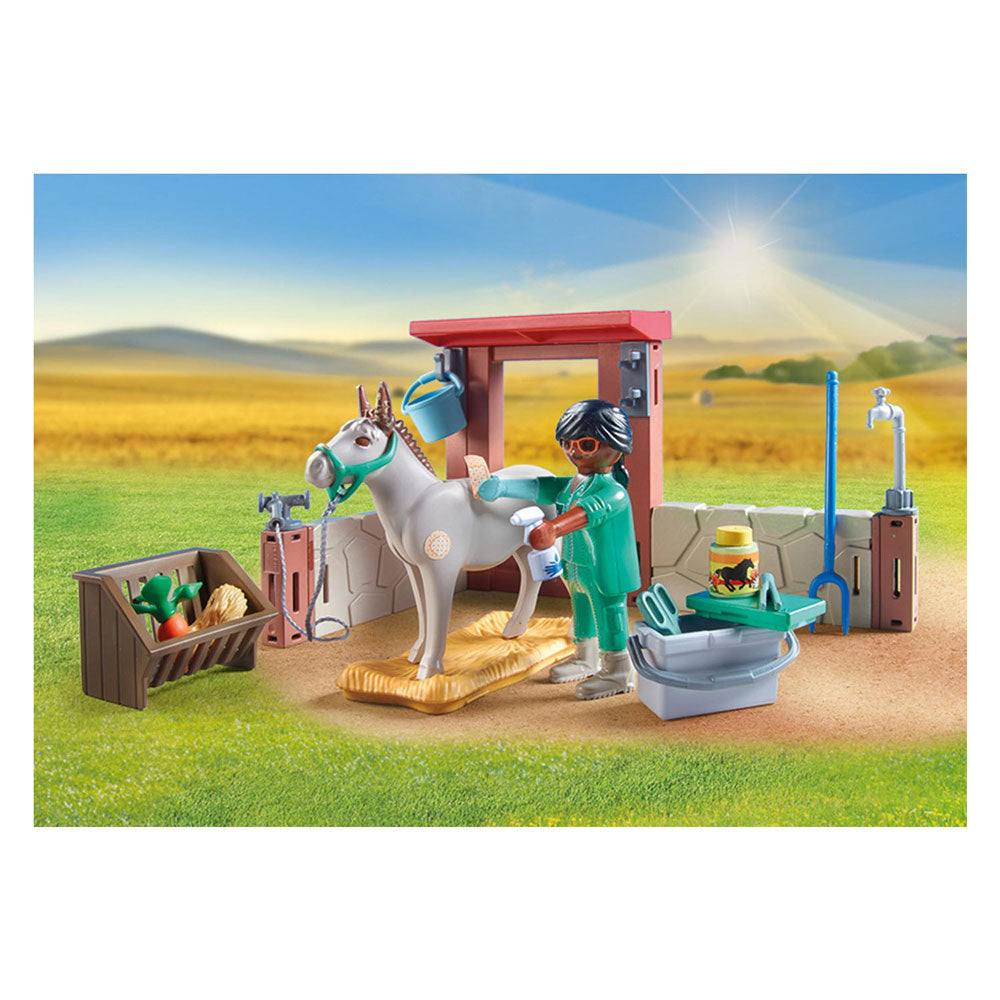 PlayMobile Land Farm Vet mat den Donutys 71471