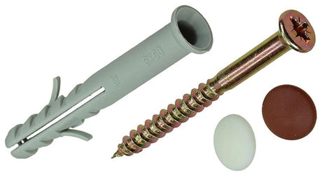Mack 1017912 - kozijnplug met schroef polyamide 12 st 8 x 60 mm | 5 stuks