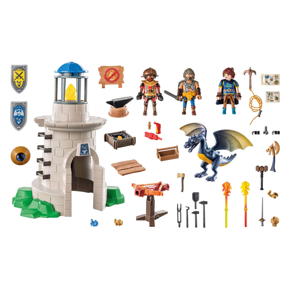 Playmobil Novelmore Ridder Tower mit Schmied und Drache 71483