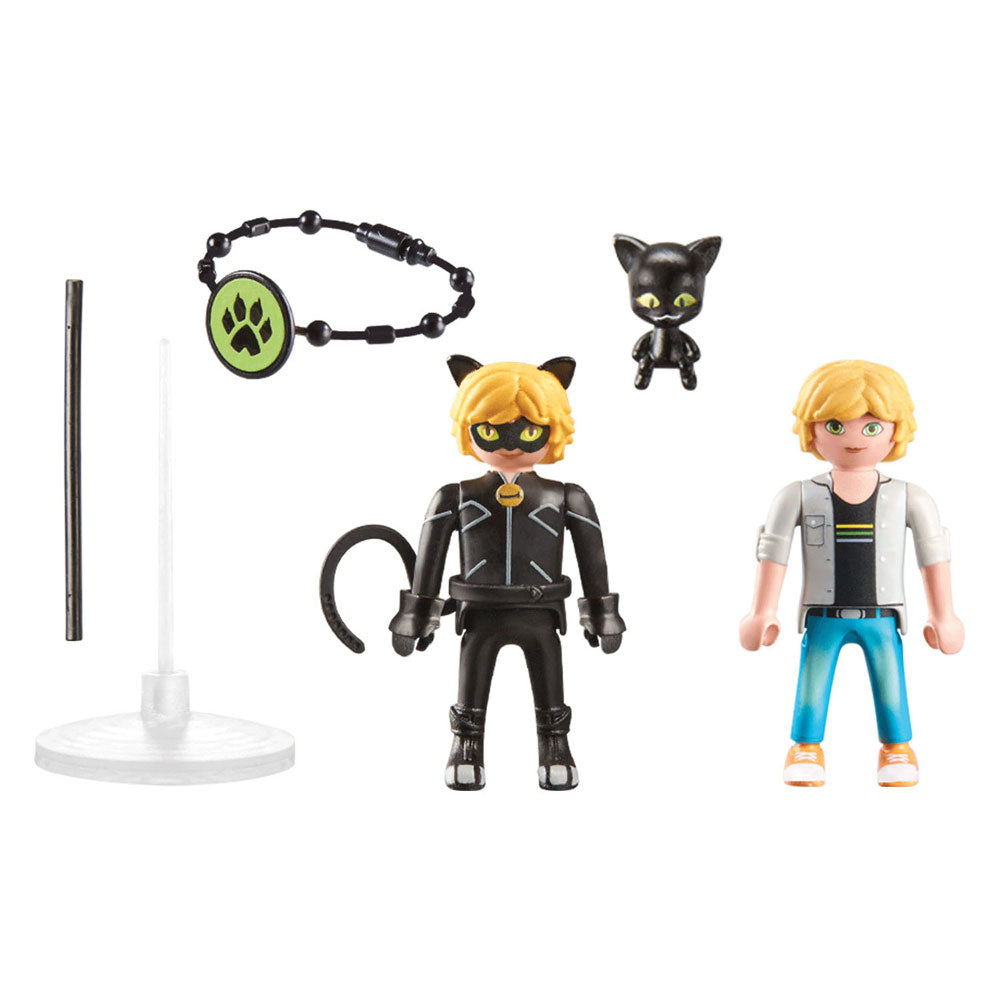 Playmobile mierreous wonnerschéin: Adrien Kaz Noir 71337