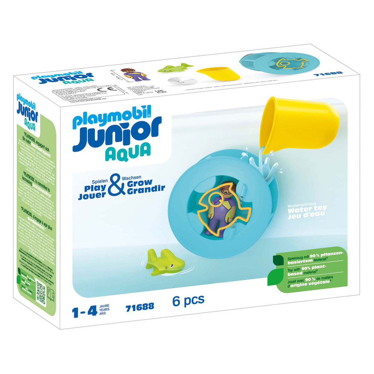 Playmobil junior roue à eau avec bébé requin - 71688