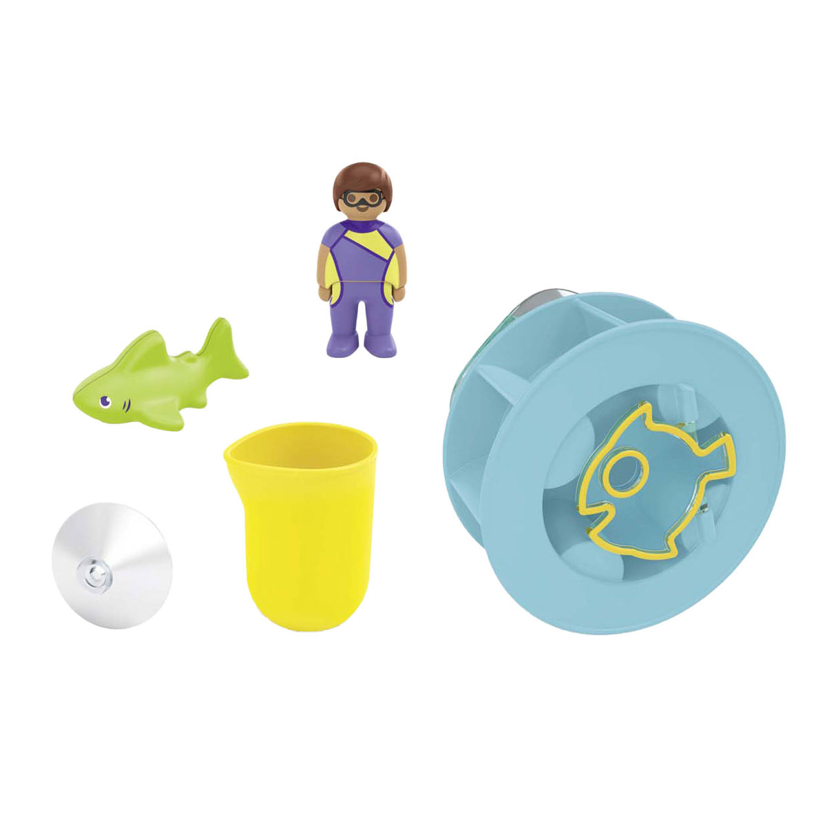 Playmobil junior roue à eau avec bébé requin - 71688
