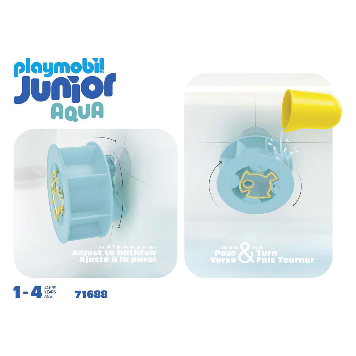 Playmobil junior roue à eau avec bébé requin - 71688
