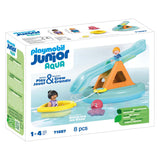 Île de baignade Playmobil junior avec toboggan - 71687