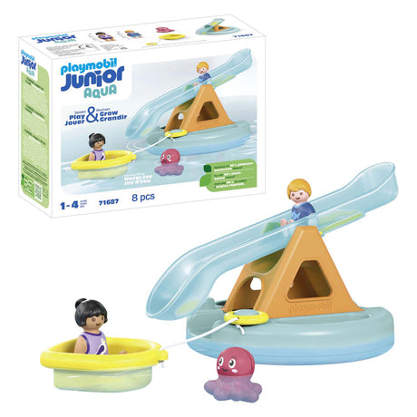 Île de baignade Playmobil junior avec toboggan - 71687