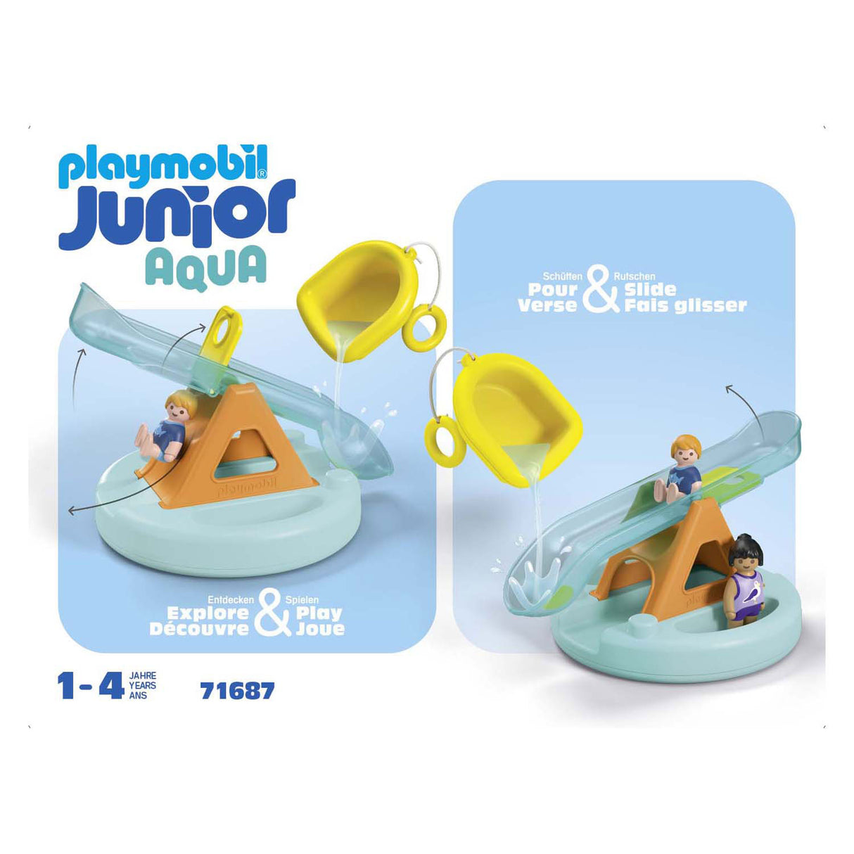 Île de baignade Playmobil junior avec toboggan - 71687