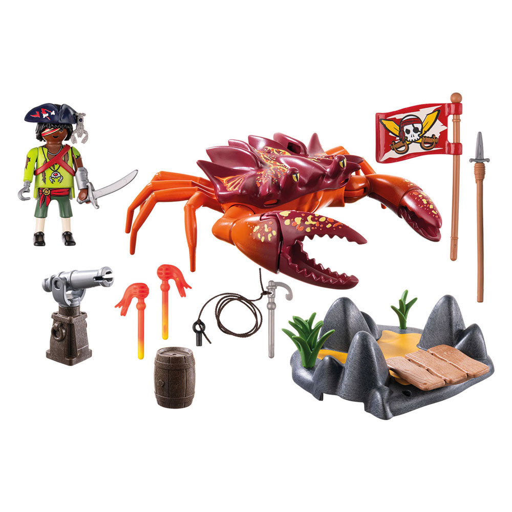 Playmobil Pirates lutte contre le gigantesque crabe 71532