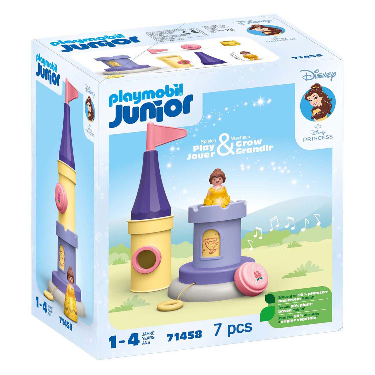 Playmobil junior tour de jeu disney belle avec mélodie - 71458