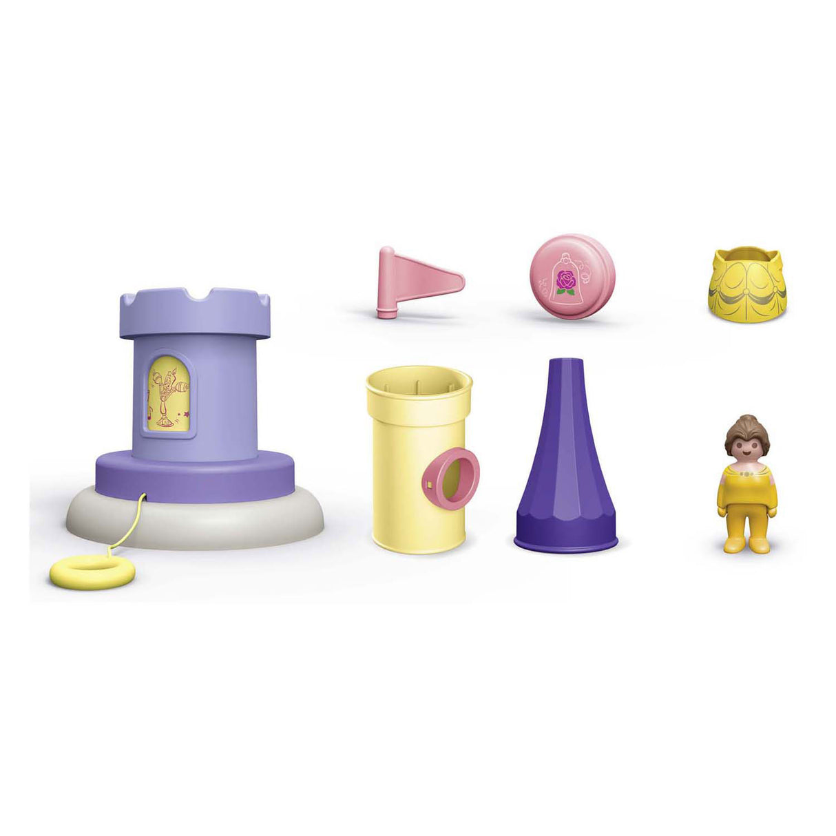Playmobil junior tour de jeu disney belle avec mélodie - 71458