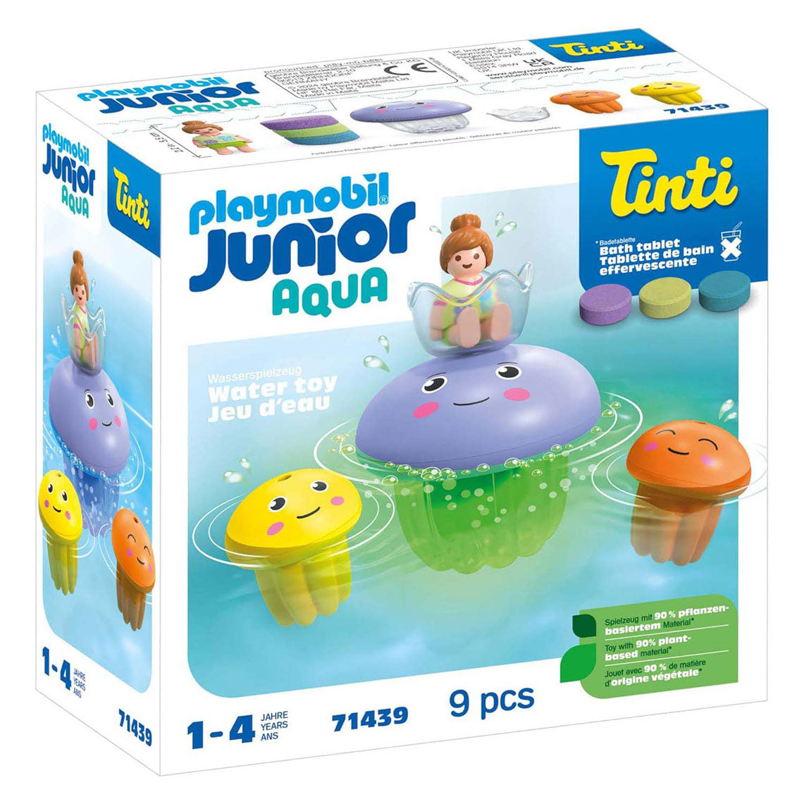 Playmobil 71439 junior tinti : famille de méduses colorées
