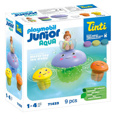 Playmobil 71439 junior tinti : famille de méduses colorées