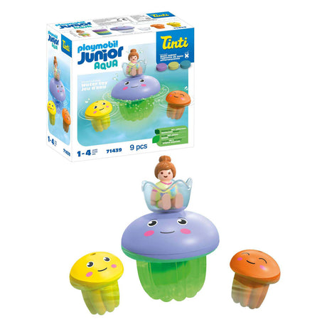 Playmobil 71439 junior tinti : famille de méduses colorées